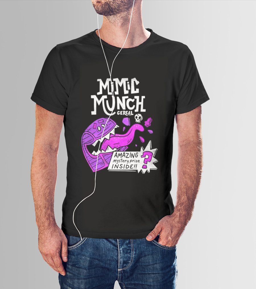 Mimic Munch Cereal Amazing Mystery Prize Inside Dungeons And Dragons T-Shirt