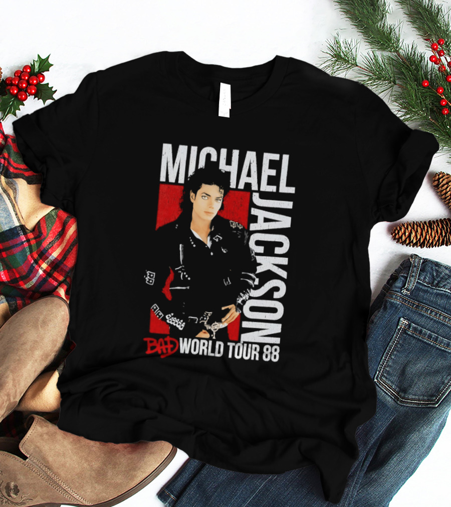 Michael Jackson Bad World Tour 1988 Live Concert Memorabilia T-Shirt