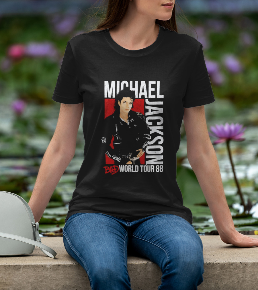 Michael Jackson Bad World Tour 1988 Live Concert Memorabilia T-Shirt