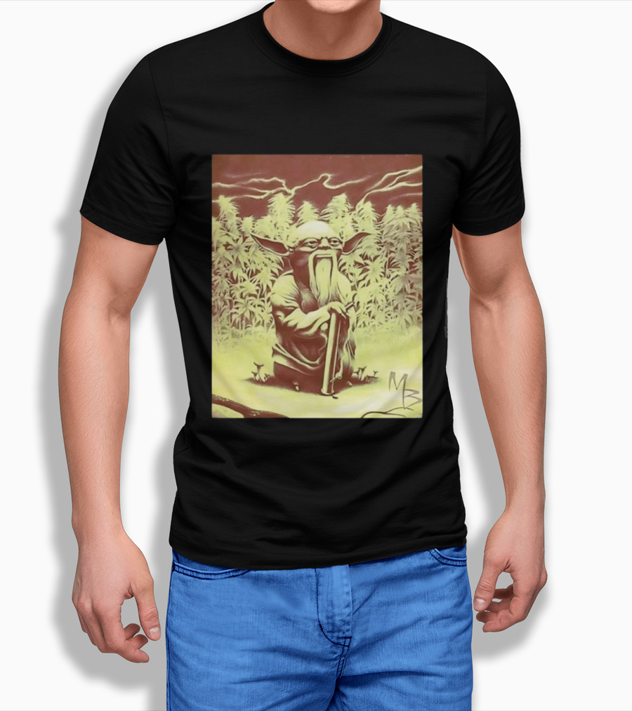 Yoda Star Wars Spliff Meme MZ T-Shirt