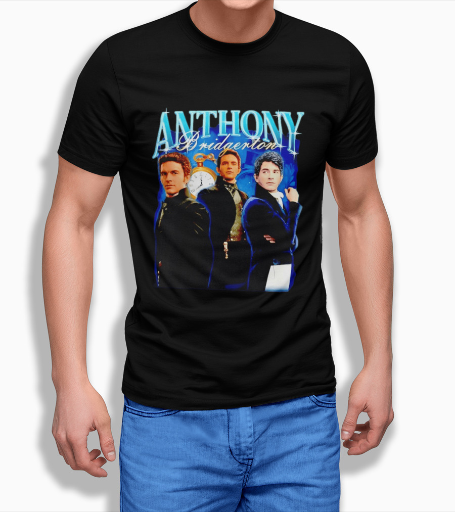 Anthony Bridgerton Netflix Series Character With T-Shirt