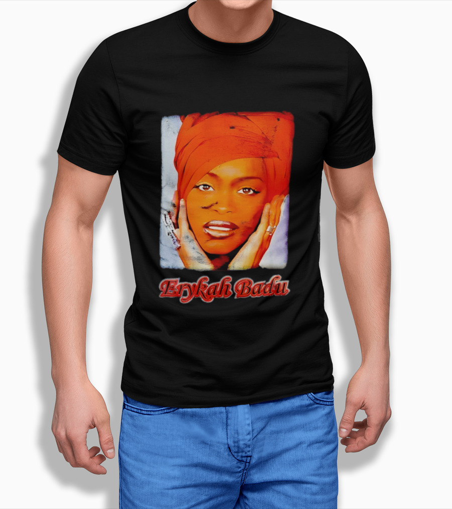 Erykah Badu Iconic Headwrap And Face T-Shirt