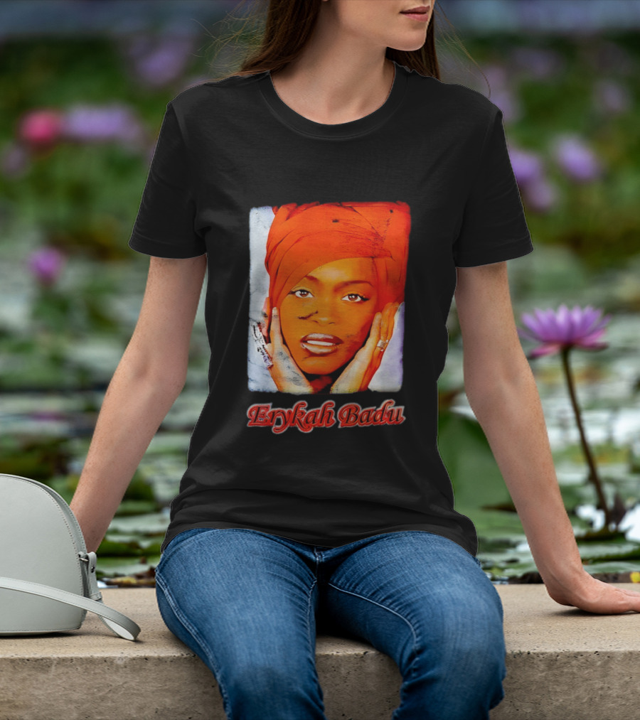 Erykah Badu Iconic Headwrap And Face T-Shirt