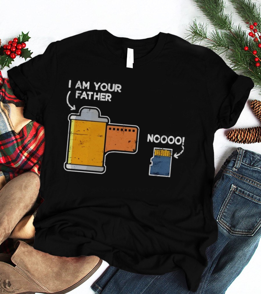 I Am Your Father Film Roll MicroSD Noooo Star Wars T-Shirt