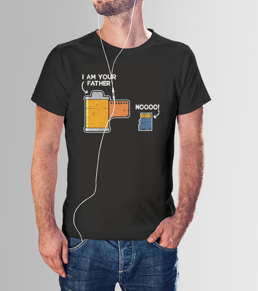 I Am Your Father Film Roll MicroSD Noooo Star Wars T-Shirt