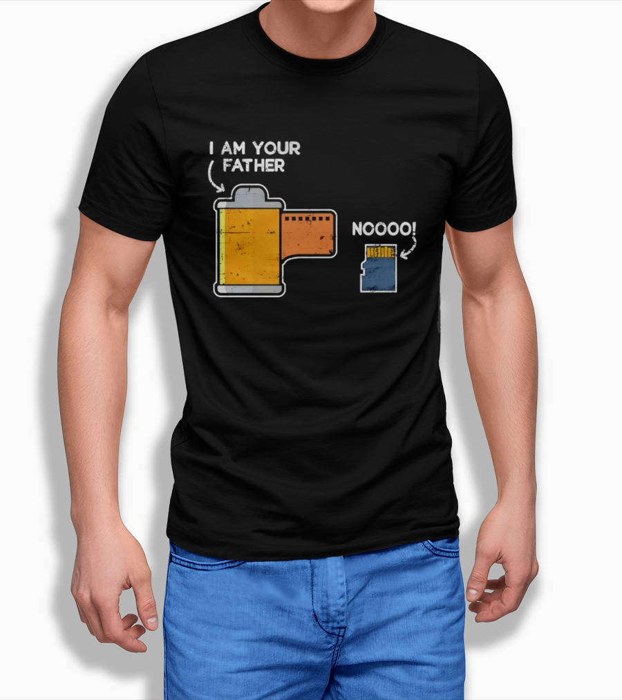 I Am Your Father Film Roll MicroSD Noooo Star Wars T-Shirt