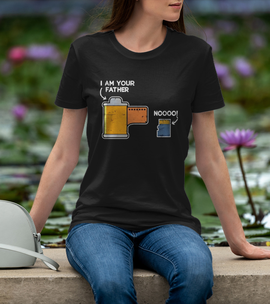 I Am Your Father Film Roll MicroSD Noooo Star Wars T-Shirt
