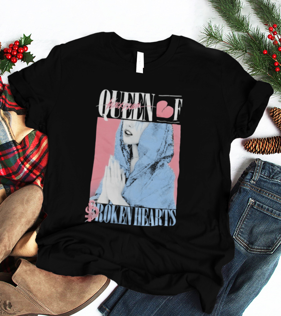 Blackbear Queen Of Broken Hearts Prayer Design With Pink And Blue Aesthetic T-Shirt