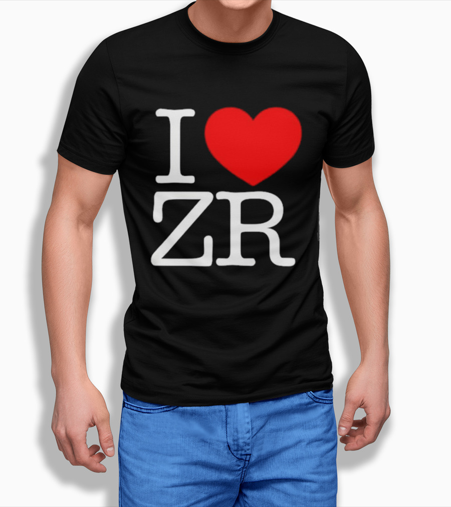 I Love ZR Red Heart T-Shirt