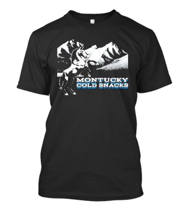 Montucky Cold Snacks Horse And Mountain Scene T-Shirt