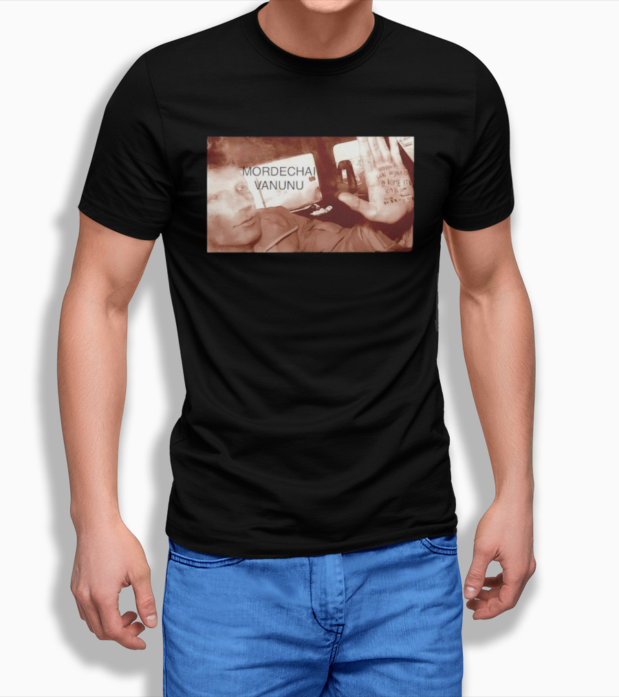 Mordechai Vanunu Kidnapped Rome 1986 Protest Message T-Shirt