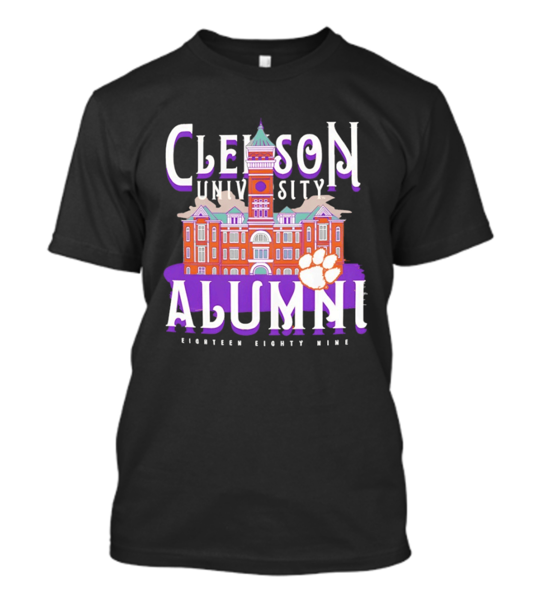 Clemson University Alumni Eighteen Eighty Nine Campus Tigers T-Shirt