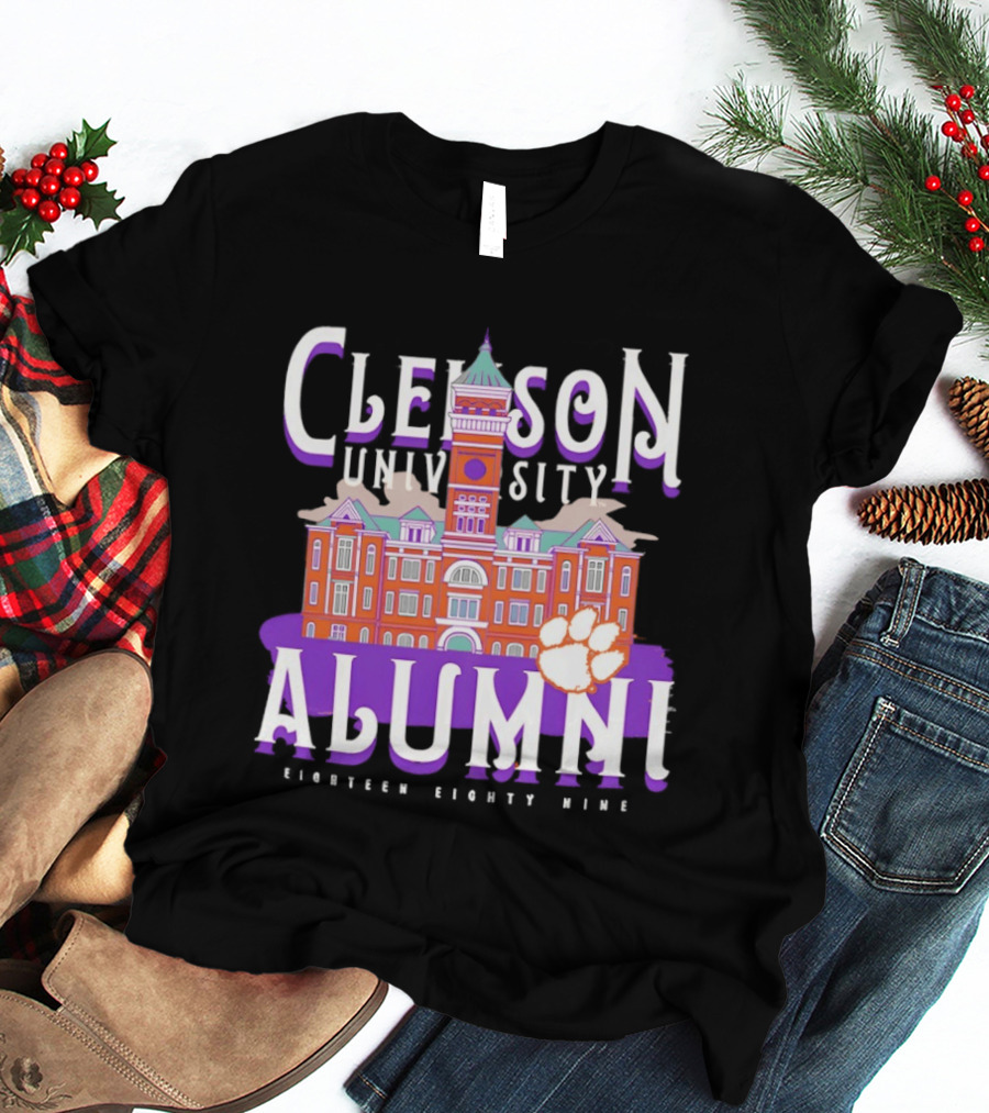 Clemson University Alumni Eighteen Eighty Nine Campus Tigers T-Shirt
