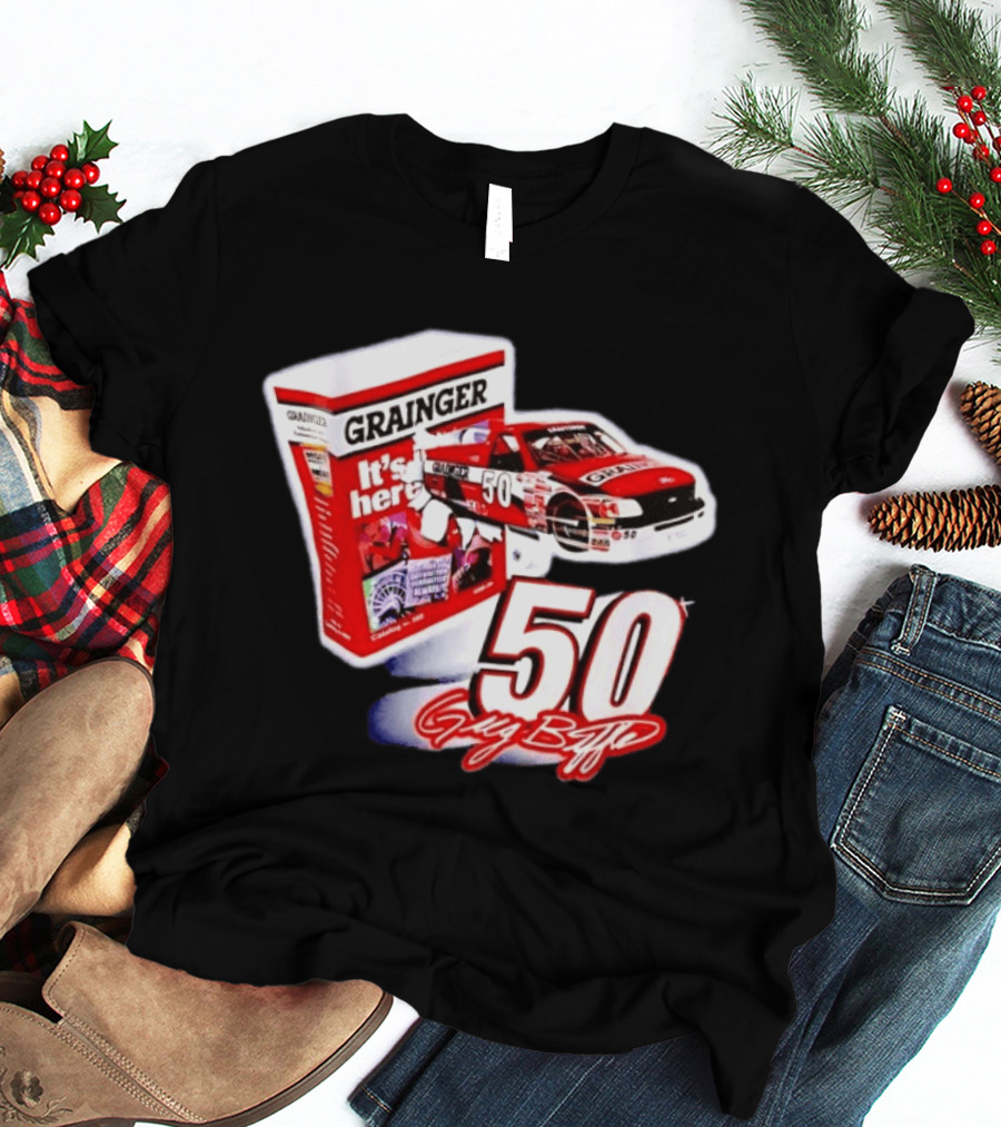 Grainger NASCAR 50 Greg Biffle Racing Car It's Here T-Shirt