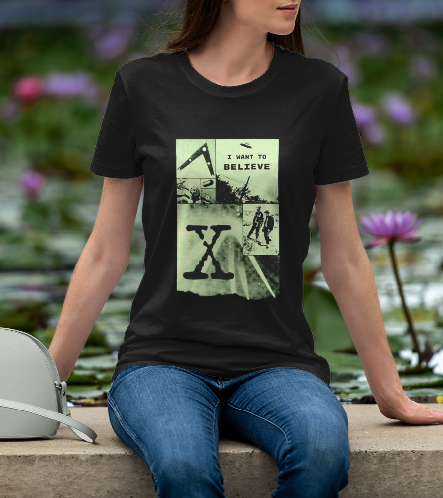Paranormal I Want To Believe UFO X Files Aliens And Mysteries T-Shirt