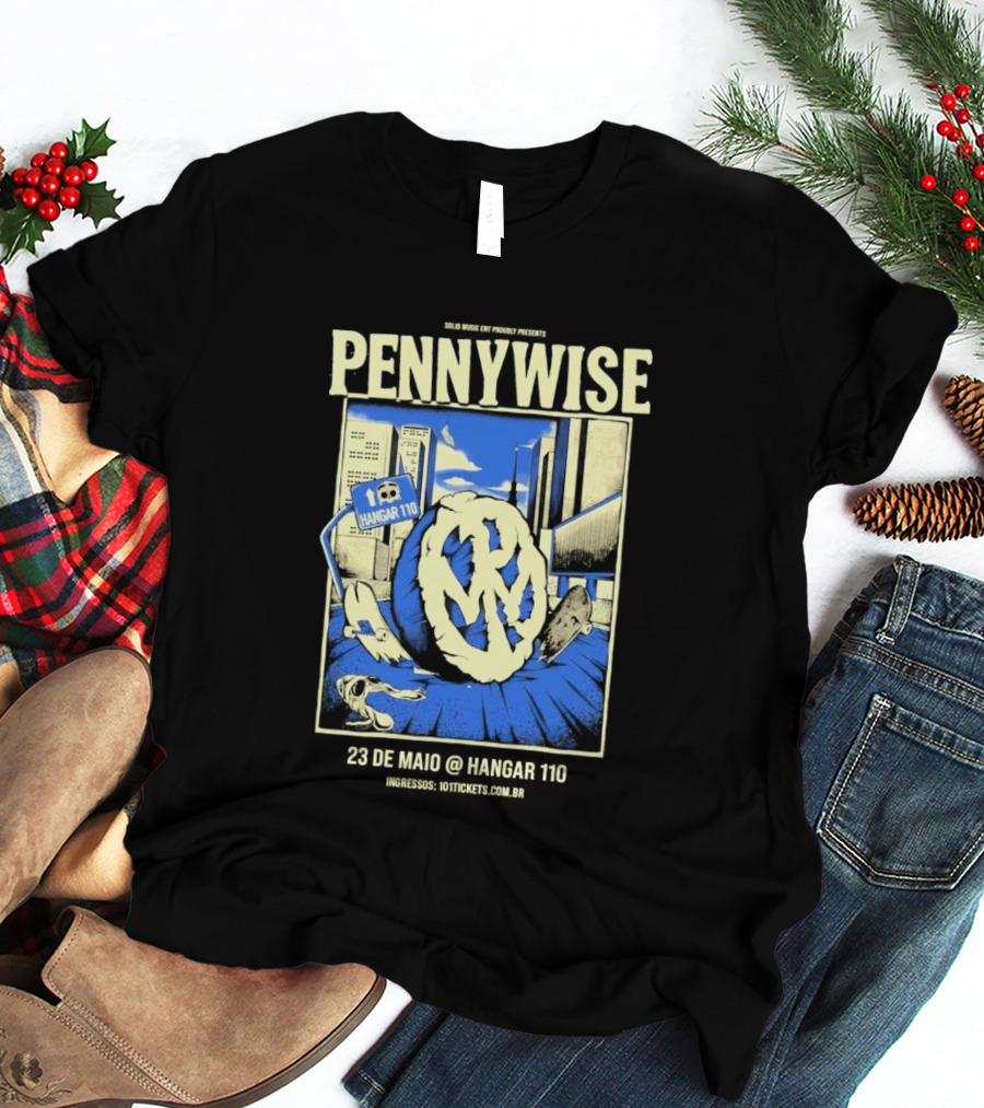 Pennywise We Are One Tour Sao Paulo Brazil Hangar 110 May 23 2026 T-Shirt