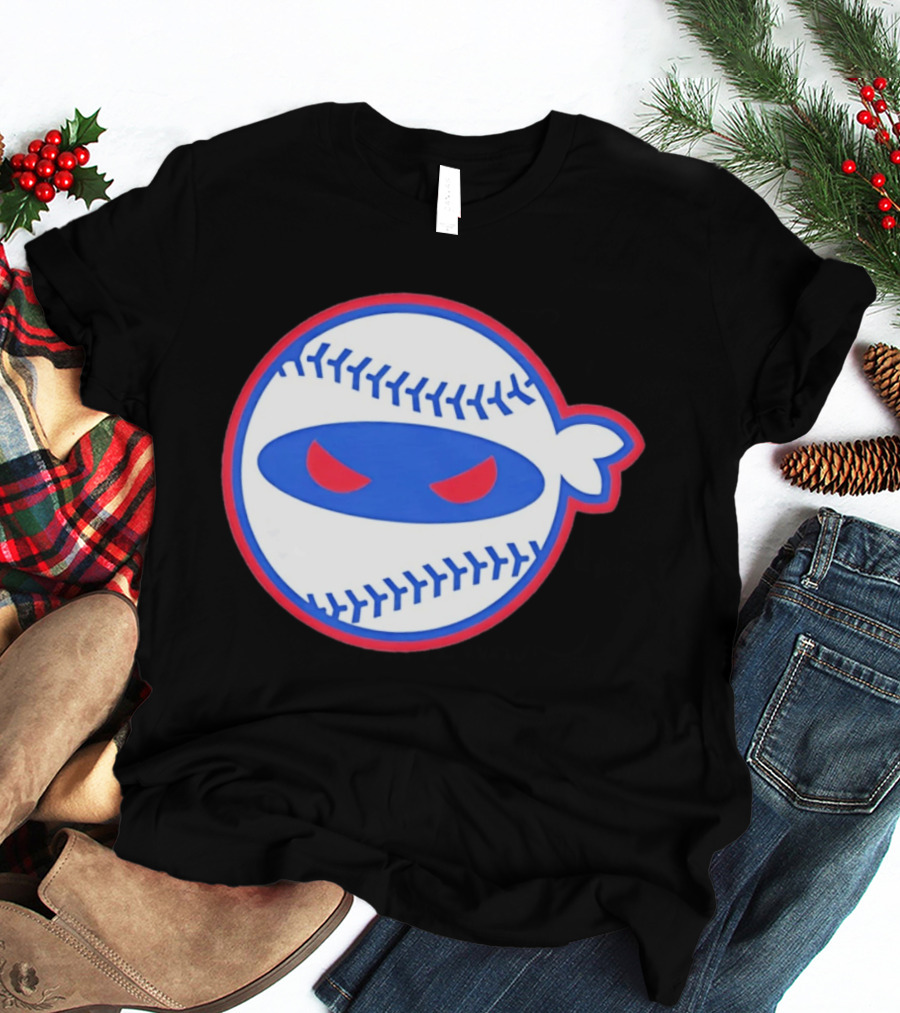 Pitching Ninja Baseball Eyes Atlanta T-Shirt