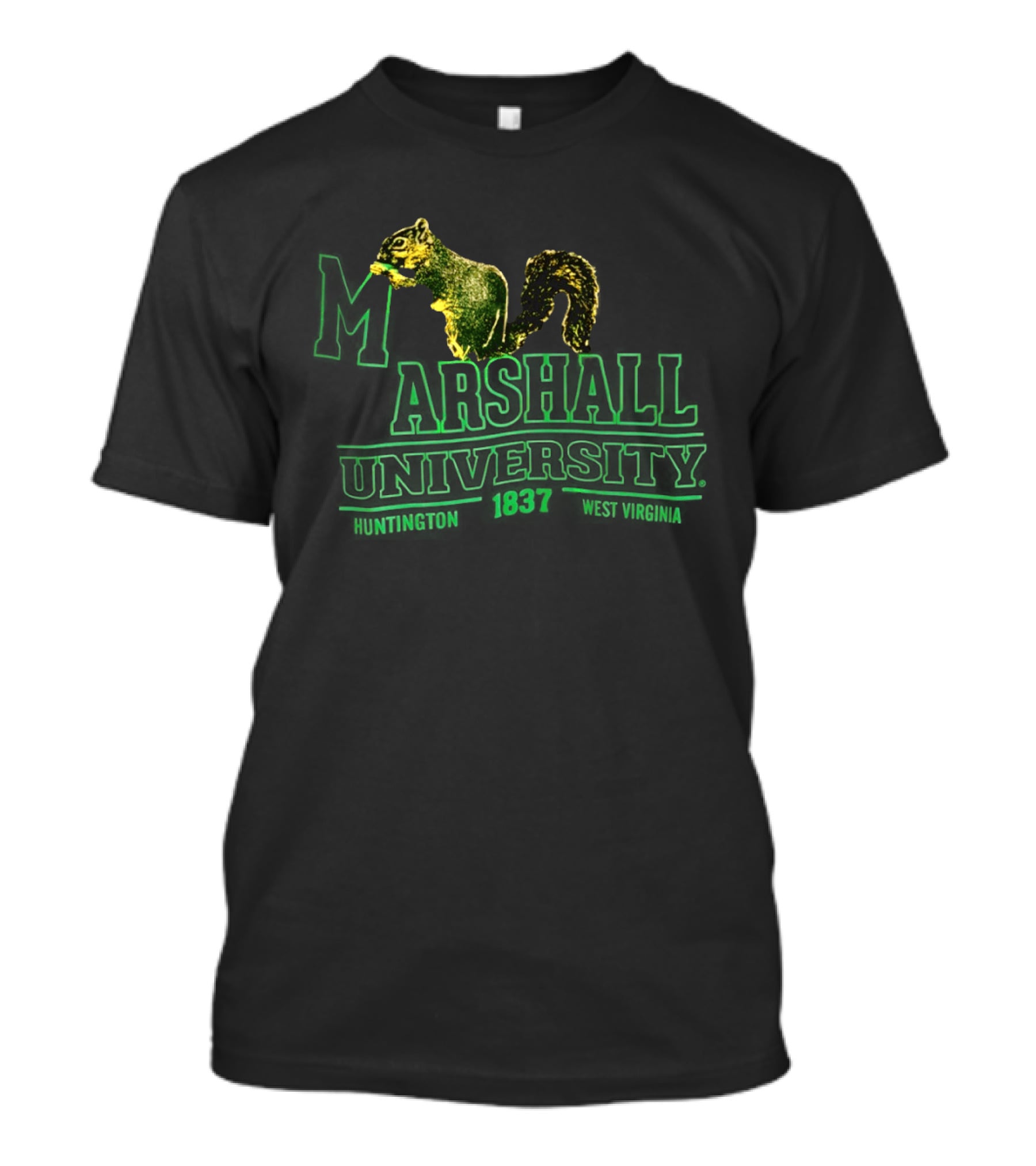 Marshall University Squirrel Huntington West Virginia 1837 T-Shirt