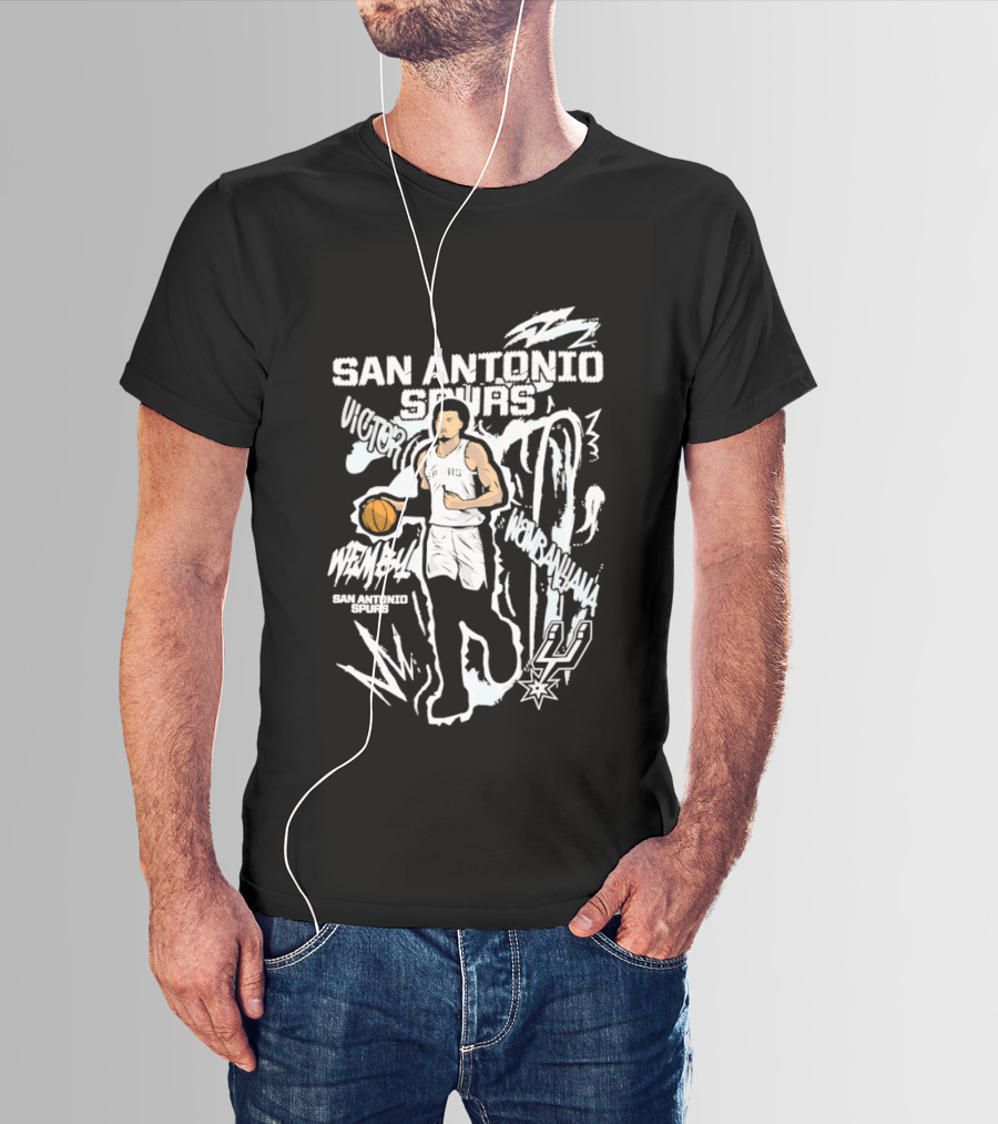 Victor Wembanyama San Antonio Spurs Basketball NBA Player 1 T-Shirt