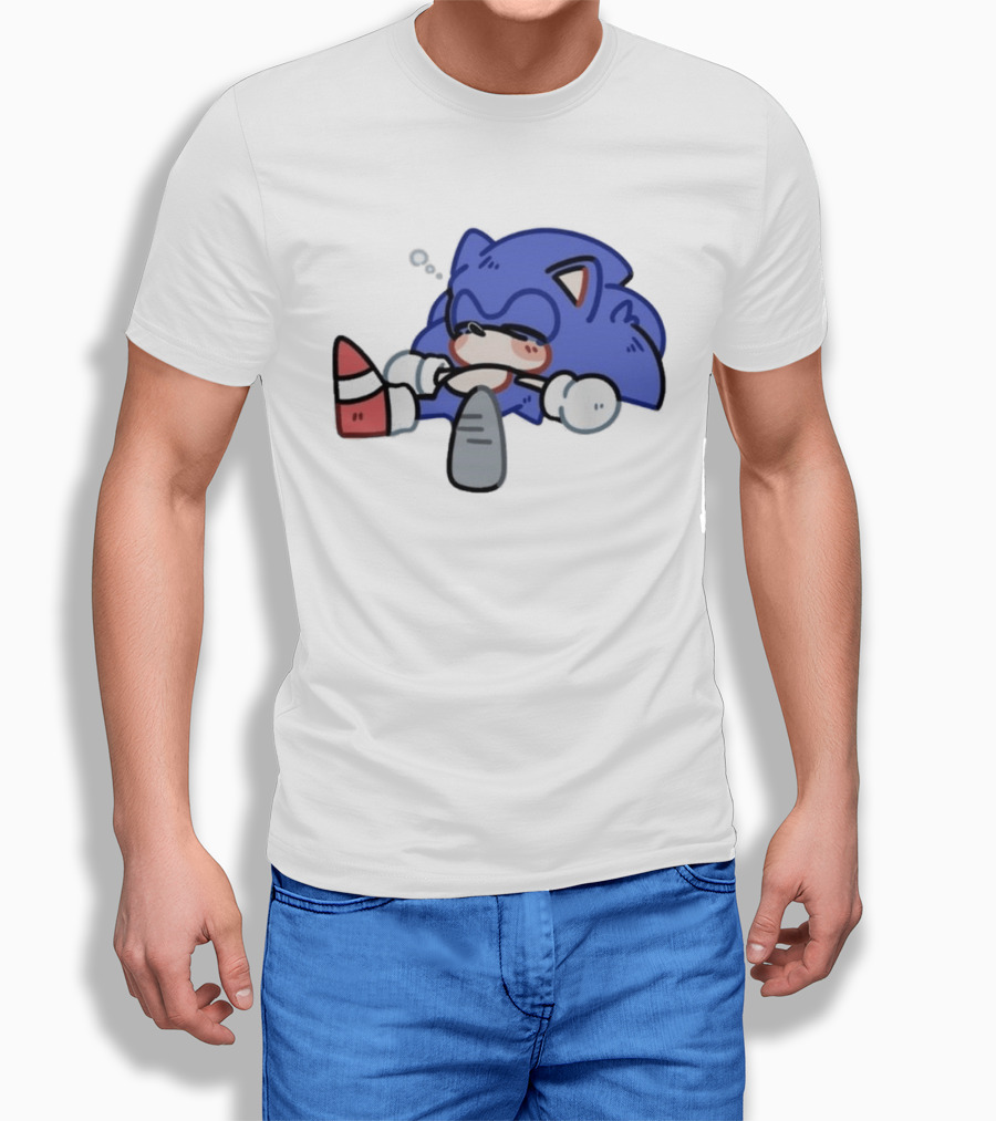 Chibi Sanic The Hedgehog Sleeping Kawaii 2026 T-Shirt