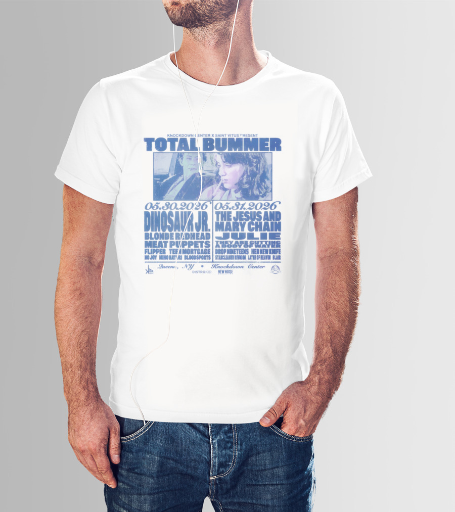 Total Bummer Dinosaur Jr Blonde Redhead Meat Puppets Flipper Knockdown Center Saint Vitus T-Shirt