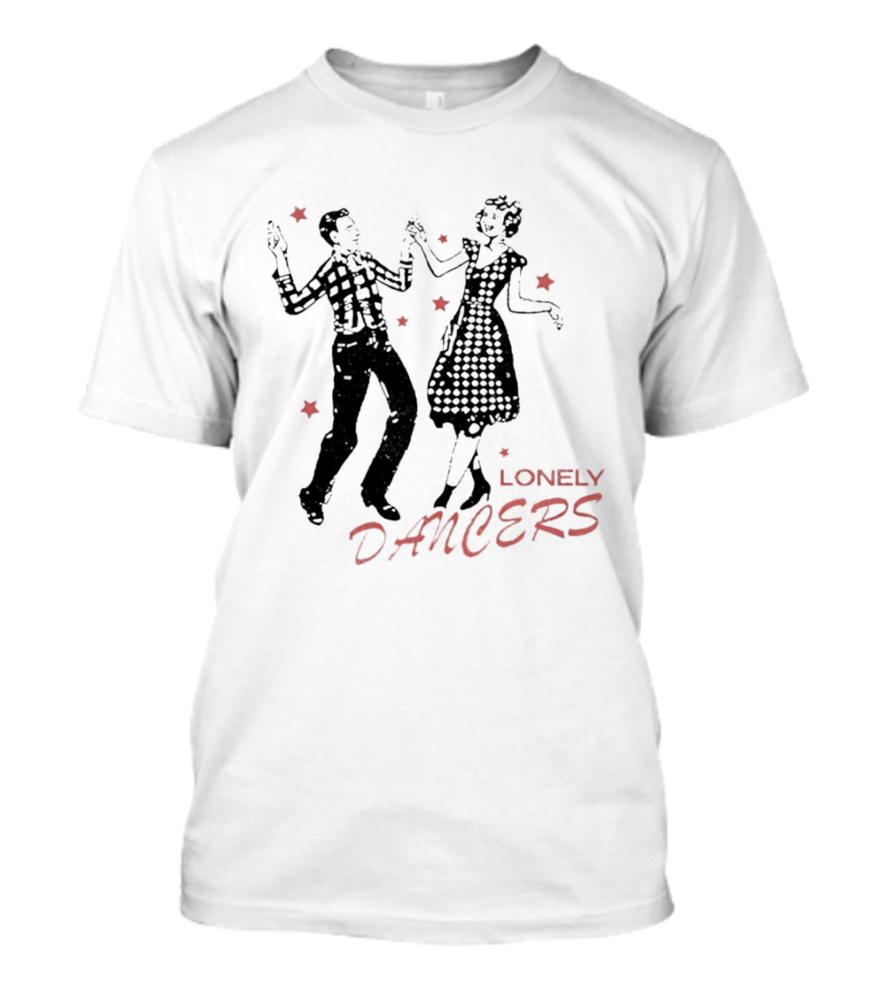 Lonely Dancers Retro Dance Scene With Vintage Couple T-Shirt