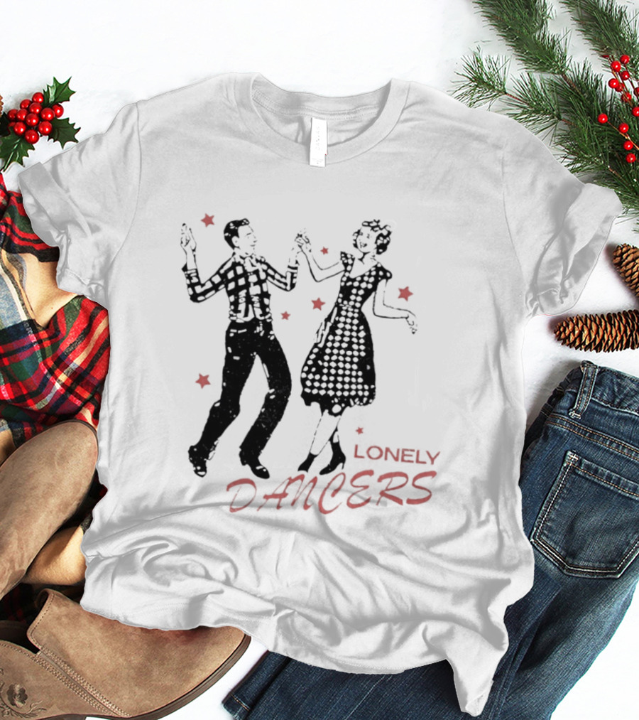 Lonely Dancers Retro Dance Scene With Vintage Couple T-Shirt