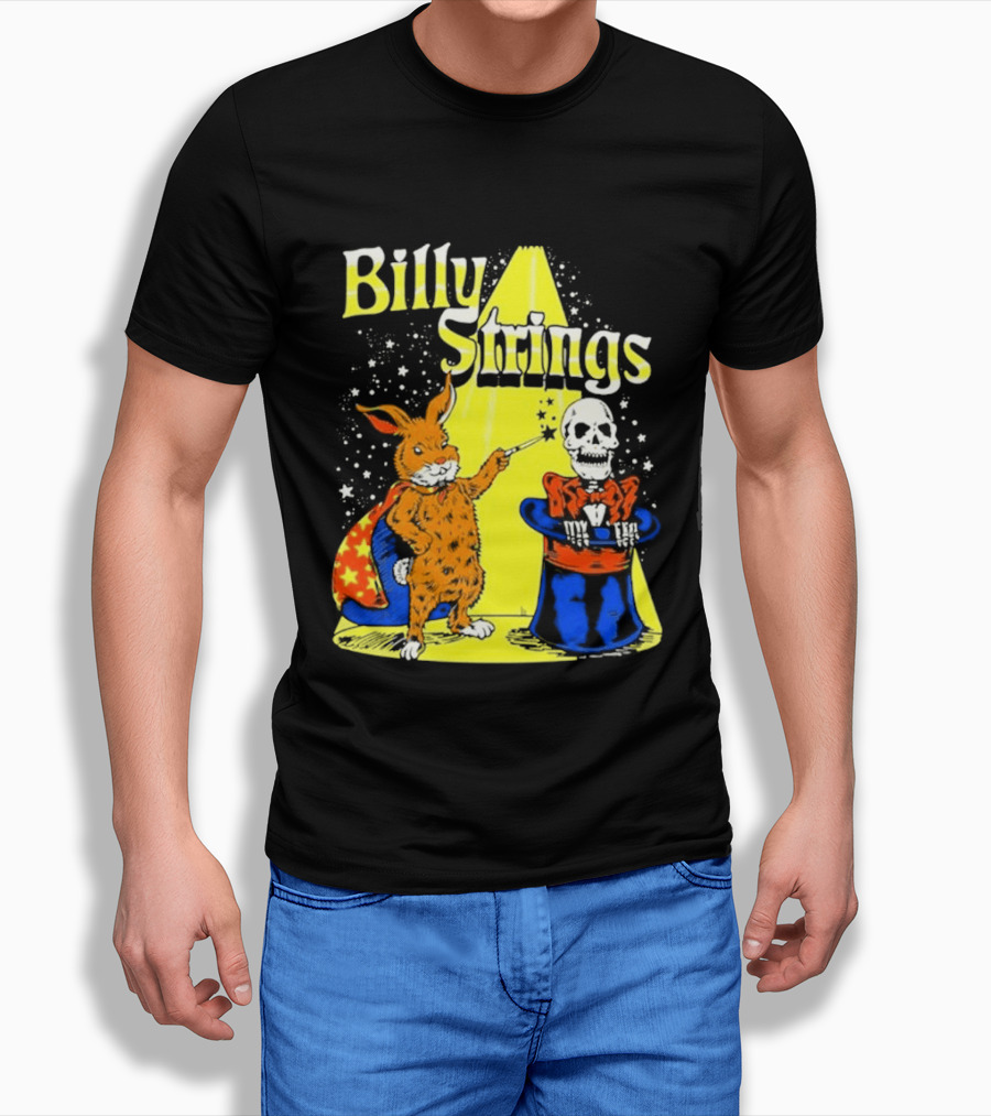 Billy Strings Rabbit Magician Skeleton Star Cape T-Shirt