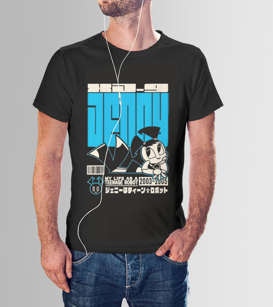 Jenny Kanji My Life As A Teenage Robot 2003 2005 Retro Manga Anime T-Shirt