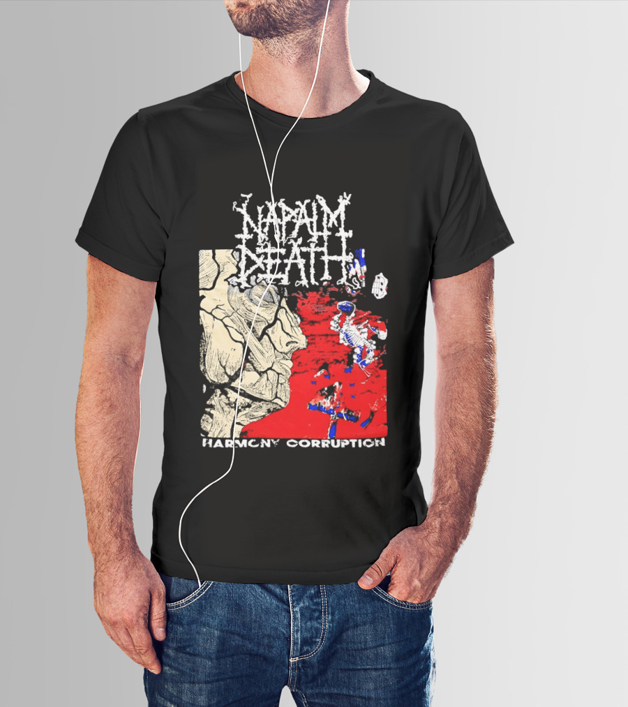 Napalm Death Harmony Corruption Abstract T-Shirt