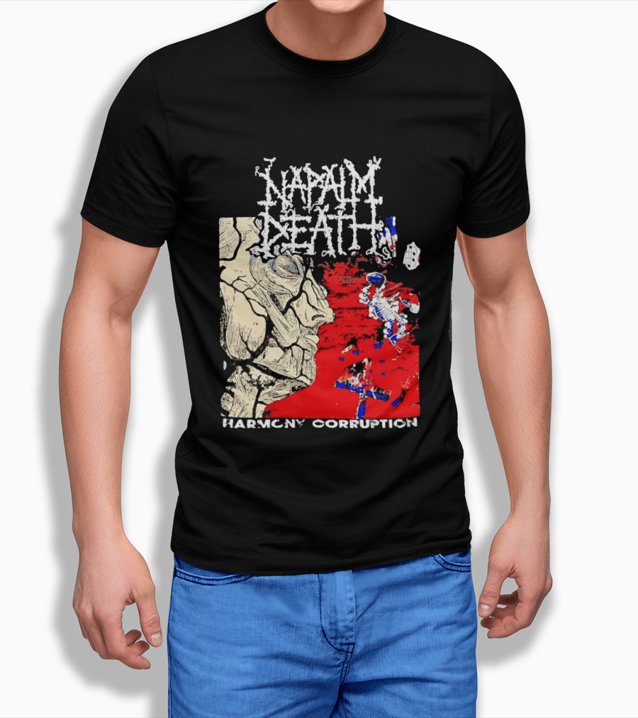 Napalm Death Harmony Corruption Abstract T-Shirt