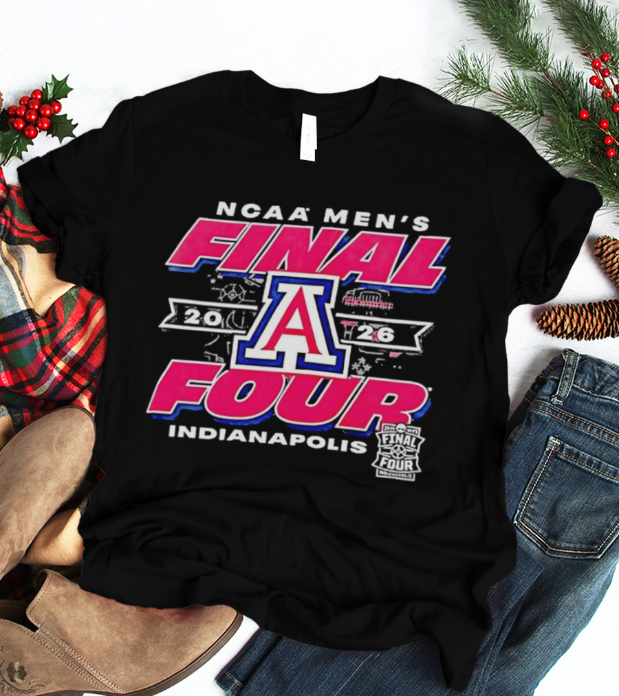 NCAA Men's Final Four Arizona Wildcats Indianapolis 2026 T-Shirt