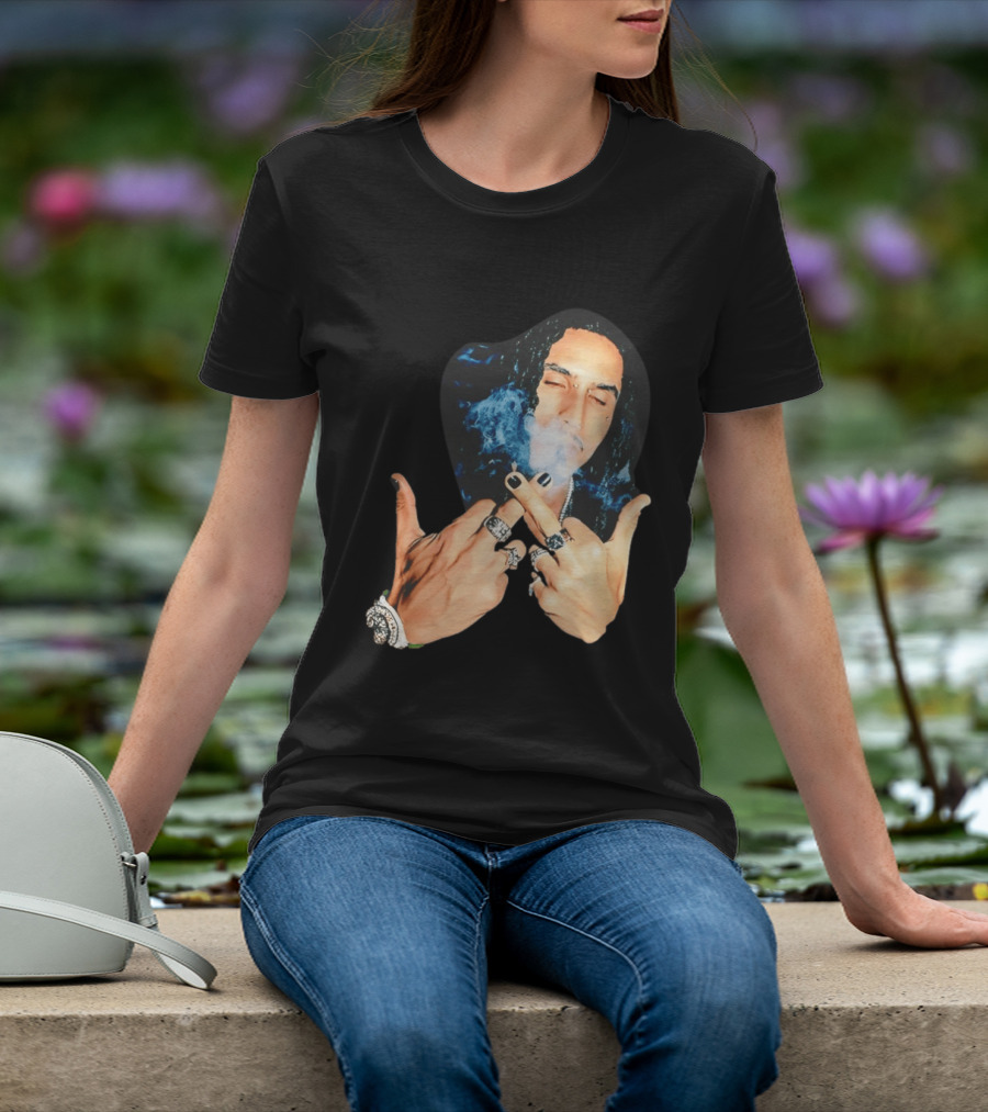 Brazil Matue Smoking Cigarette With Rings And Smoke T-Shirt