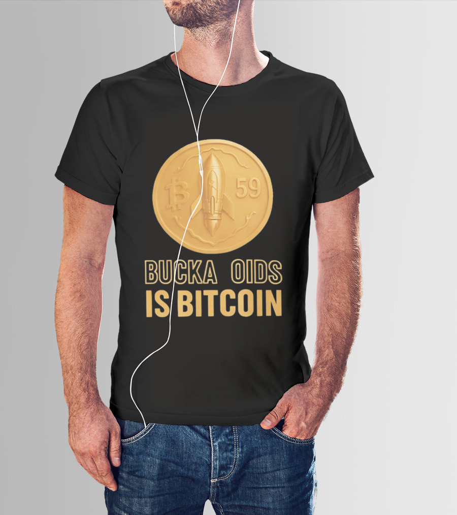 Buckazoids Bitcoin Rocket Coin B 59 T-Shirt