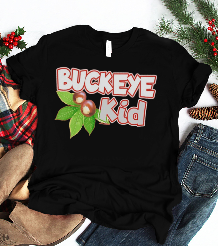 Buckeye Kid Ohio Tree Nut Leaf Home T-Shirt