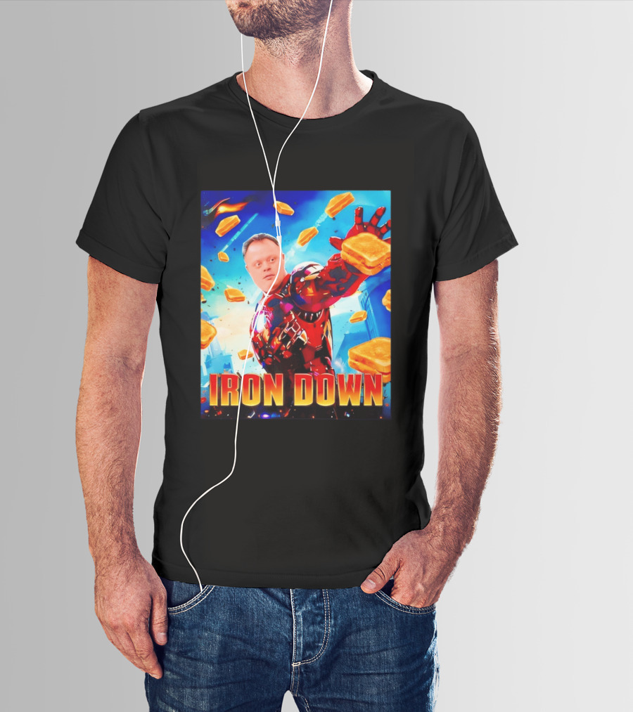 Iron Down Meme Toasted Hero Explosion T-Shirt