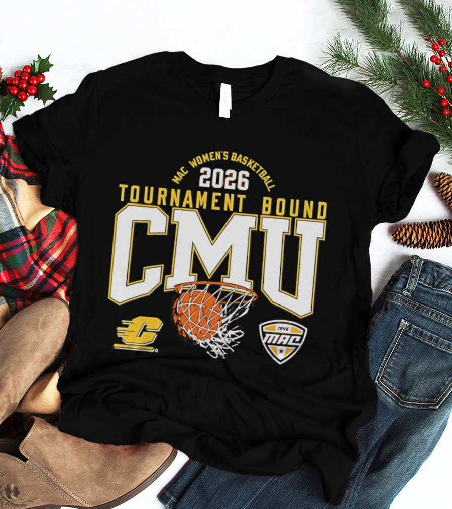 MAC Women's Basketball 2026 Tournament Bound CMU T-Shirt