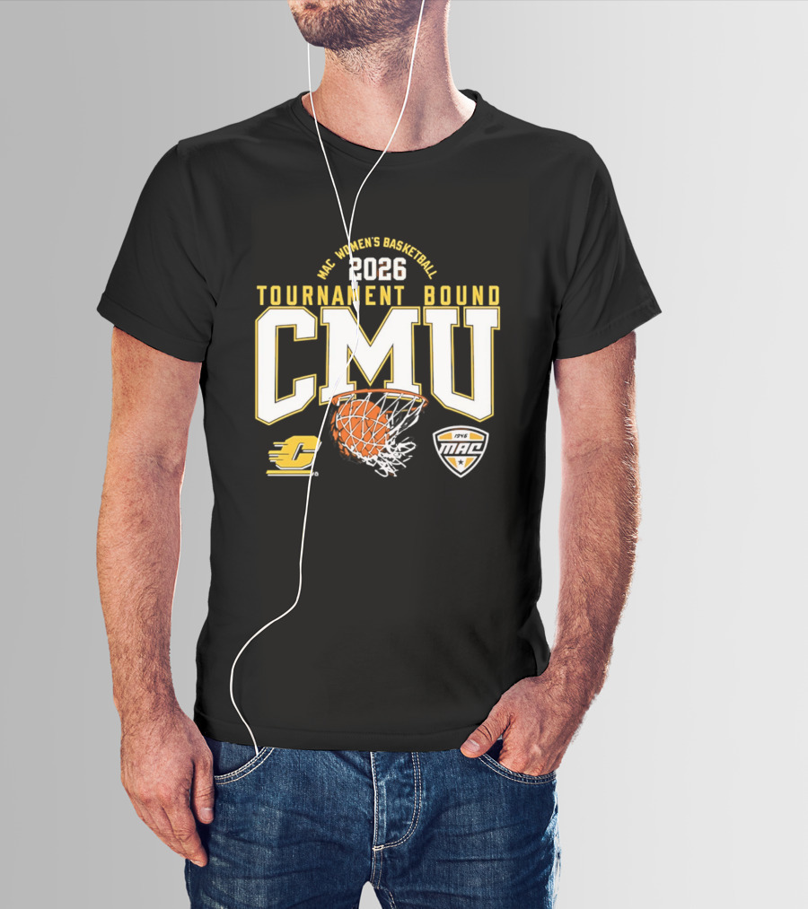 MAC Women's Basketball 2026 Tournament Bound CMU T-Shirt