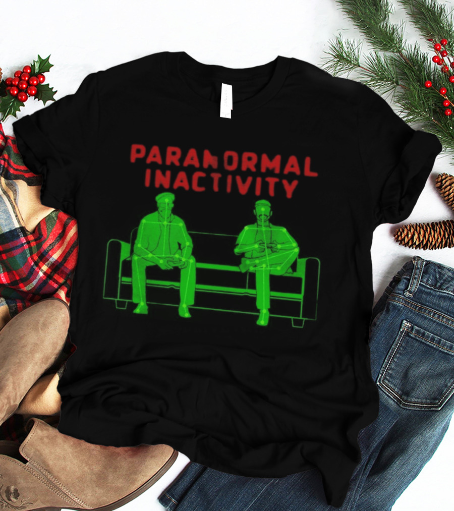 Paranormal Inactivity Ghostly Figures On Bench T-Shirt