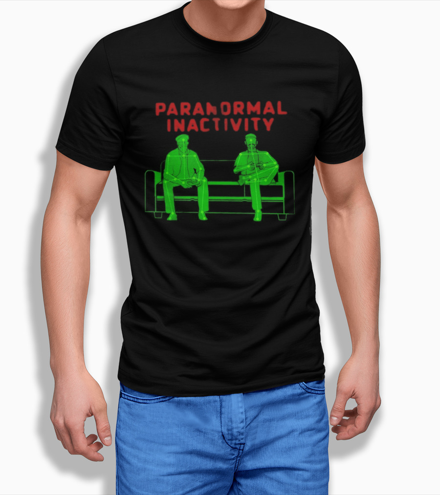 Paranormal Inactivity Ghostly Figures On Bench T-Shirt