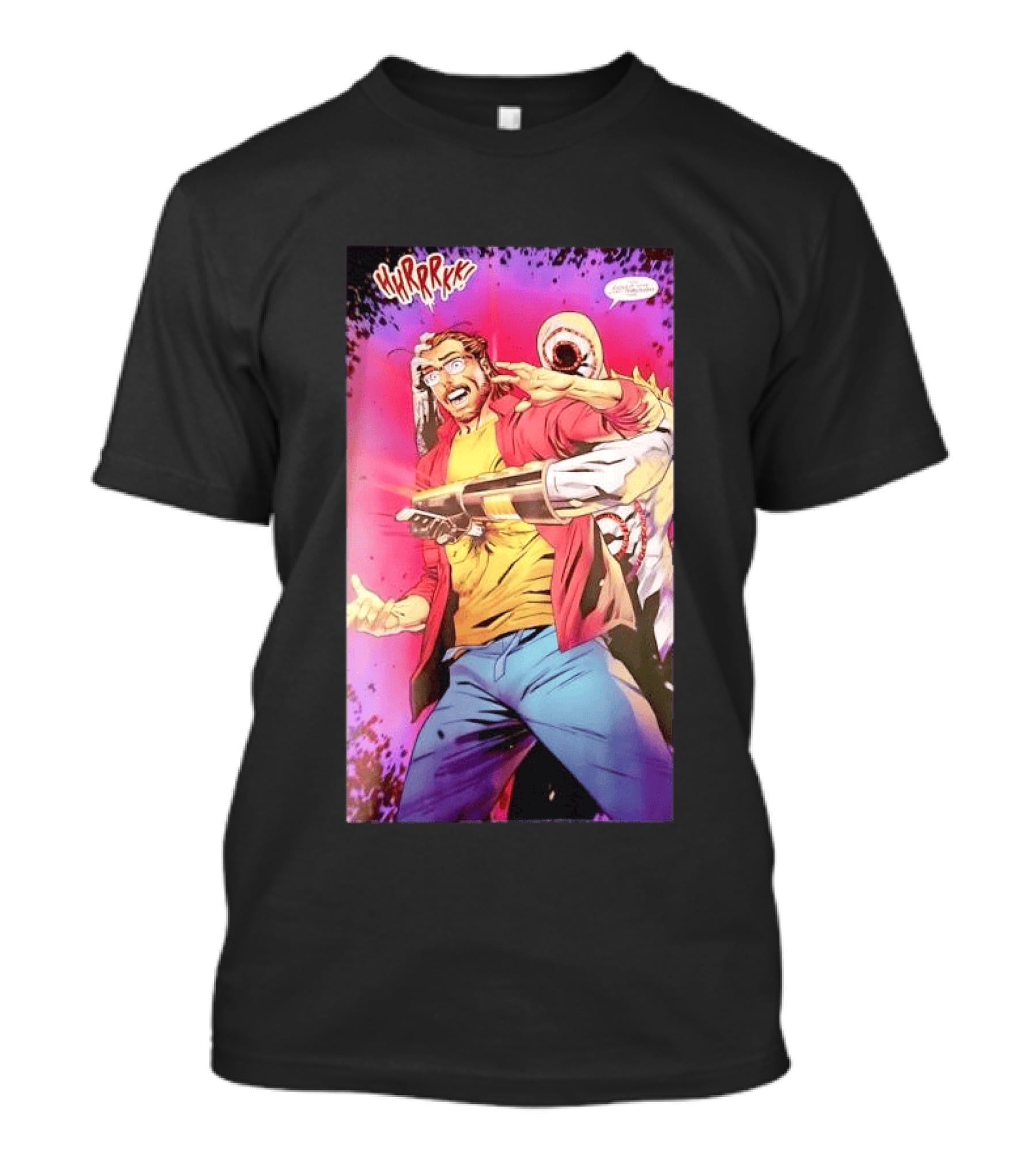 Hirrrkk Paul Rabin Spider Man Marvel Comic Action Panel T-Shirt