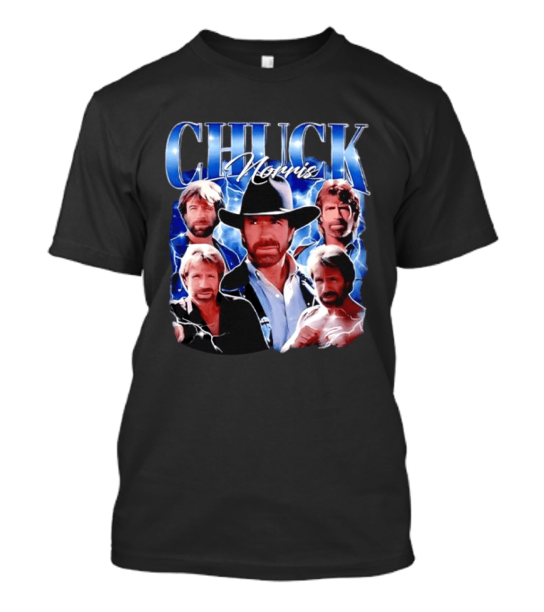 Chuck Norris 1940 2026 Collage Of Iconic Action Hero T-Shirt