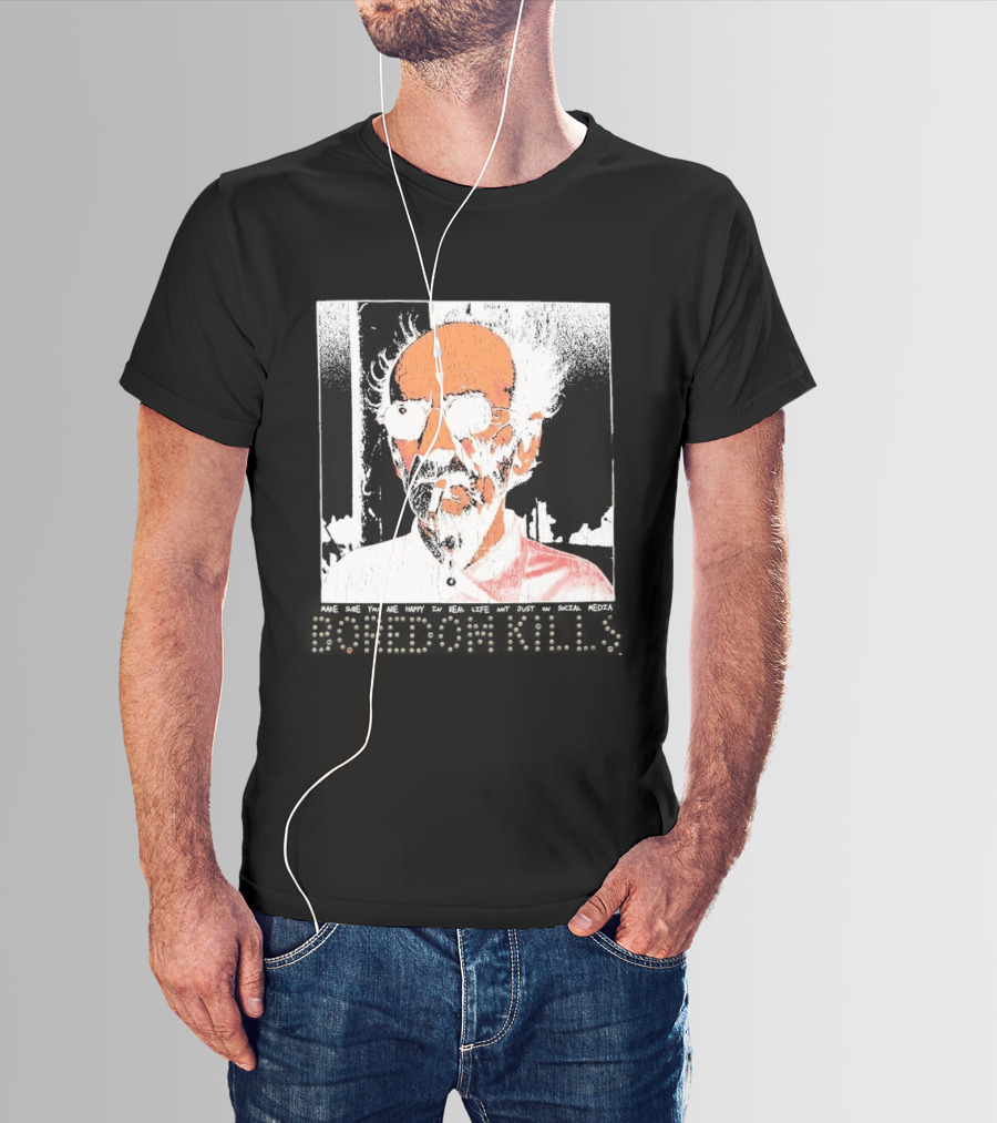 Make Sure You Are Happy In Real Life Andy Warhol Teacher T-Shirt