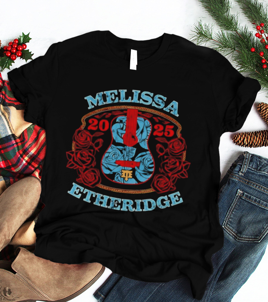Melissa Etheridge Guitar Rose 2025 T-Shirt