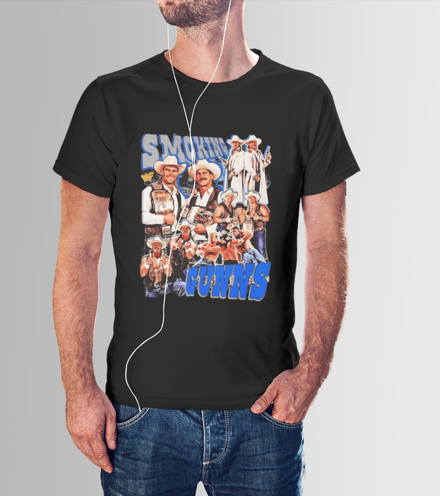 Smoking Guns Bart Gunn And Billy Gunn WWF Cowboys Champions T-Shirt