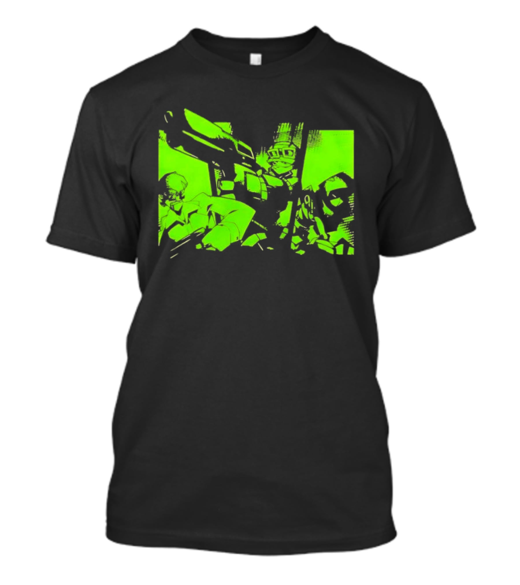 TimeSplitters Green Video Game Characters Neon T-Shirt