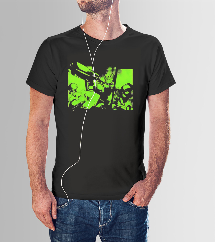 TimeSplitters Green Video Game Characters Neon T-Shirt