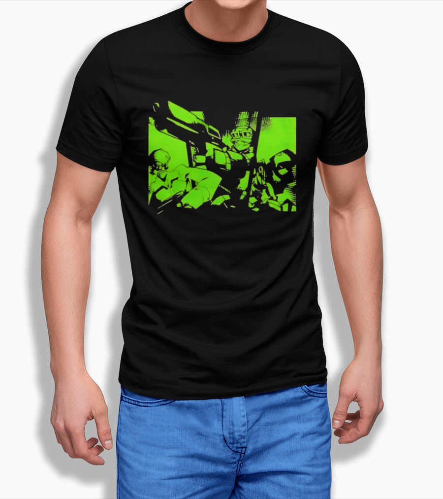 TimeSplitters Green Video Game Characters Neon T-Shirt