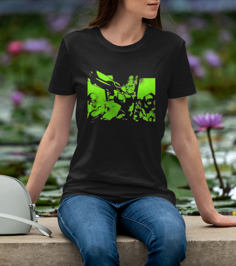 TimeSplitters Green Video Game Characters Neon T-Shirt