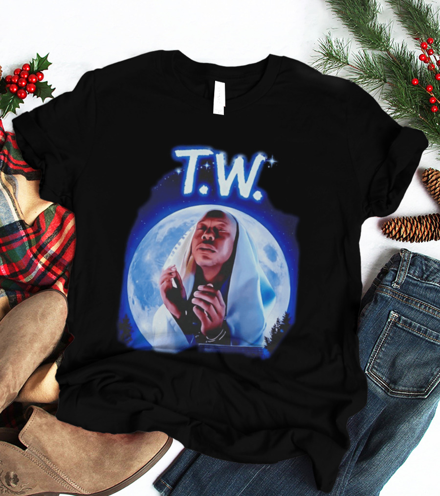 T.W. Moonlight Prayer Imagery Celestial T-Shirt